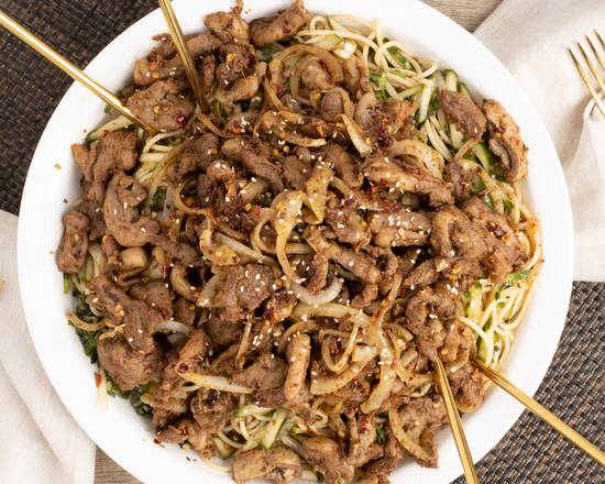 Spaghetti Noodles with Lamb (黄面烤肉) family size